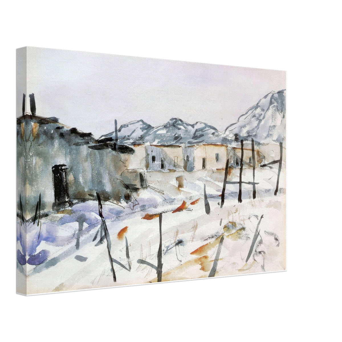Santa Fe Adobes by Robert Henri, canvas