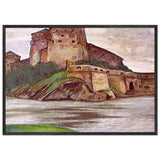 Savonlinna. Olavinlinna by Nicholas Roerich, framed poster, view 3
