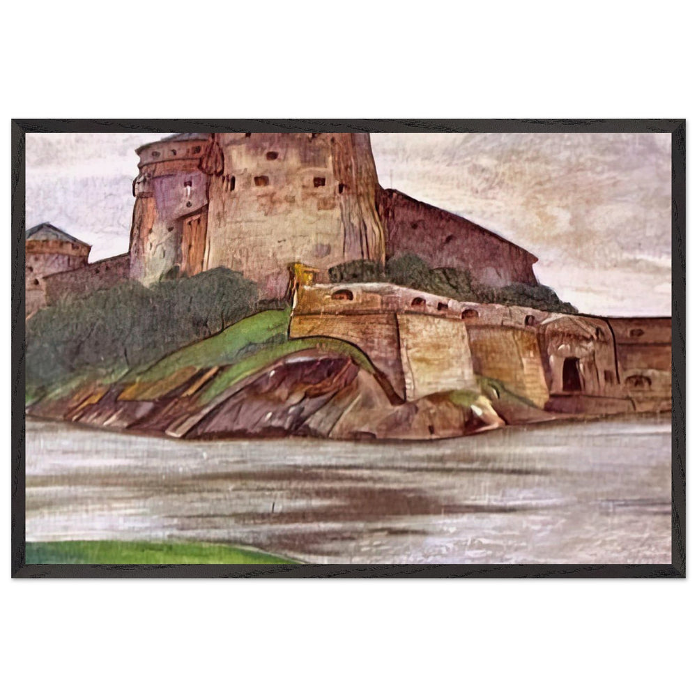 Savonlinna. Olavinlinna by Nicholas Roerich, framed poster
