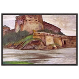 Savonlinna. Olavinlinna by Nicholas Roerich, framed poster