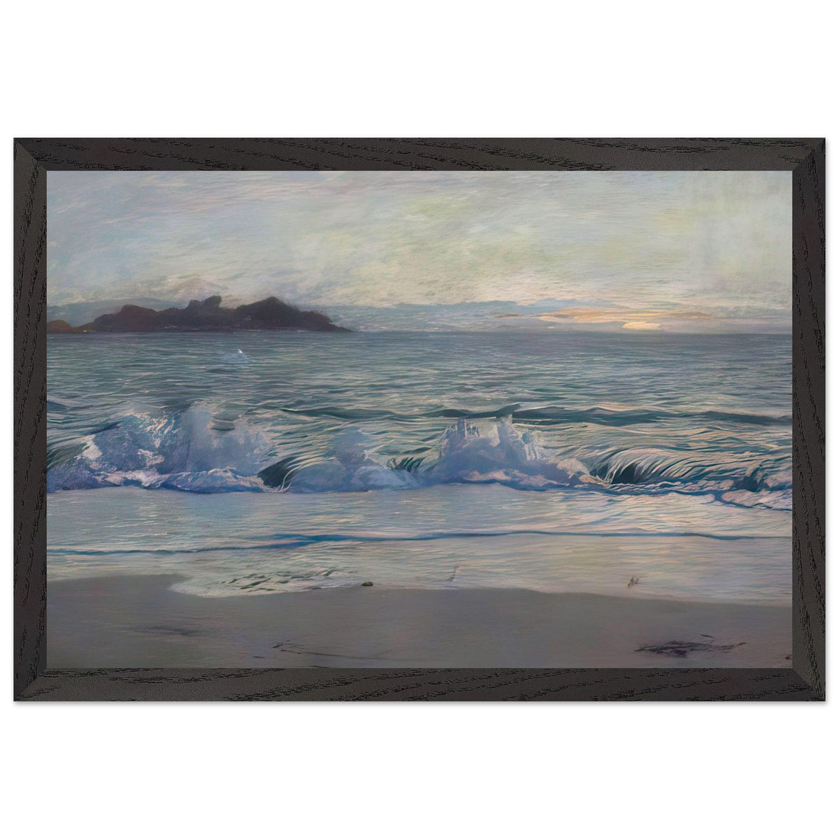 Seascape. Sunset by John Duncan, framed poster, view 2