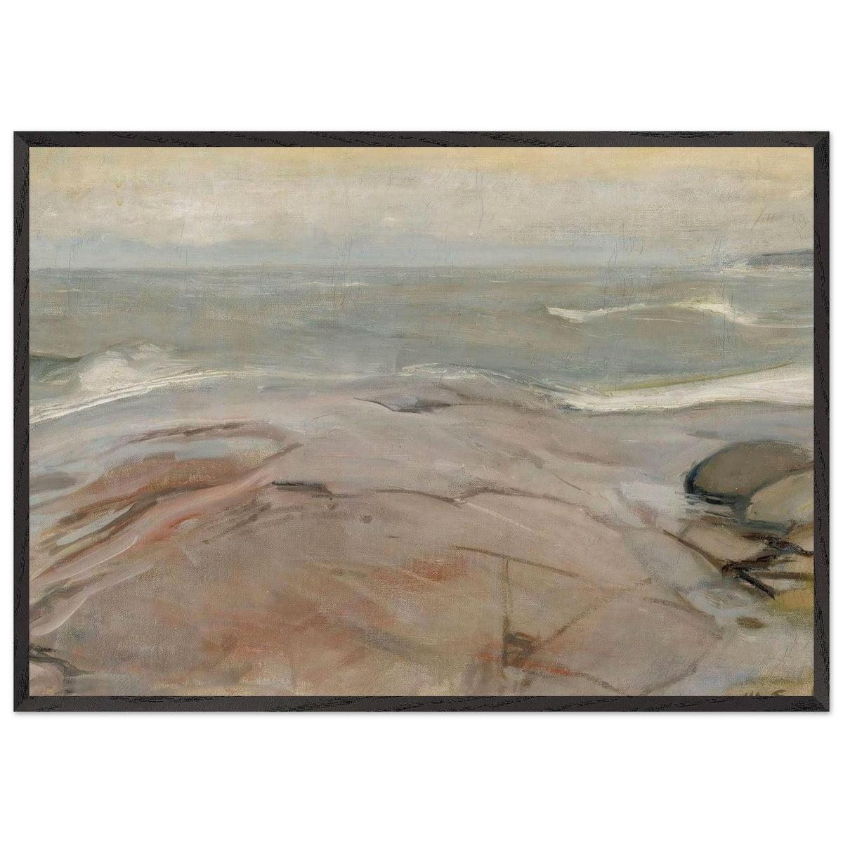 Seaside Landscape from Suursaari Island by Magnus Enckell, framed poster, view 3