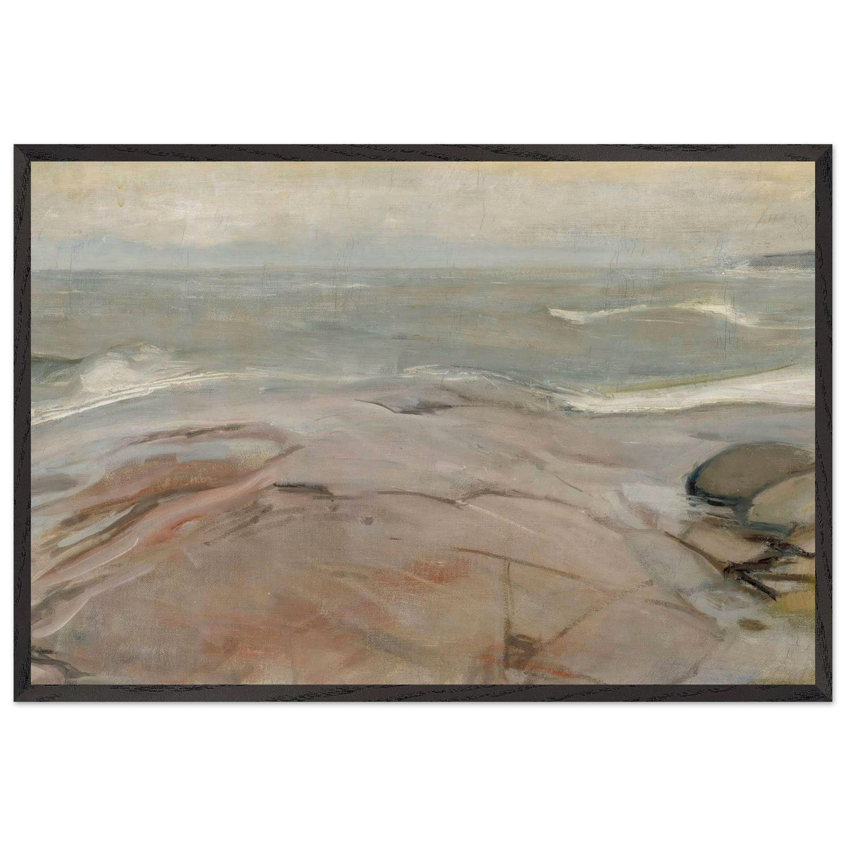 Seaside Landscape from Suursaari Island by Magnus Enckell, framed poster