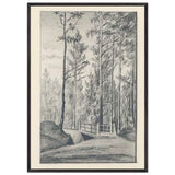 Second Bridge on Road to Threshing Floor in State Forest by Nicholas Roerich, framed poster, view 3