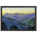 Semmering Landscape by Koloman Moser, framed poster, view 2
