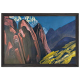 Shadow of the Teacher by Nicholas Roerich, framed poster, view 2