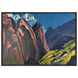 Shadow of the Teacher by Nicholas Roerich, framed poster, view 3