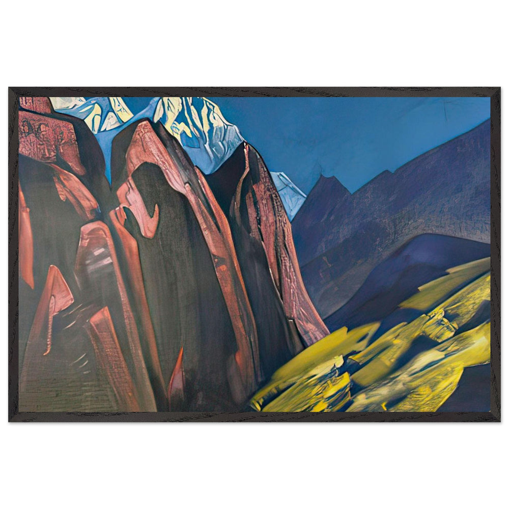 Shadow of the Teacher by Nicholas Roerich, framed poster