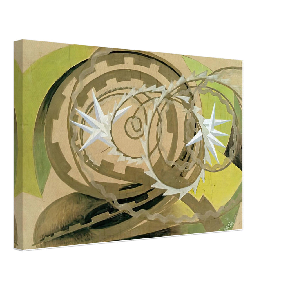 Shape and Noise of Motorcyclist by Giacomo Balla, canvas