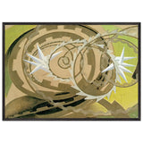 Shape and Noise of Motorcyclist by Giacomo Balla, framed poster, view 3