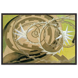 Shape and Noise of Motorcyclist by Giacomo Balla, framed poster