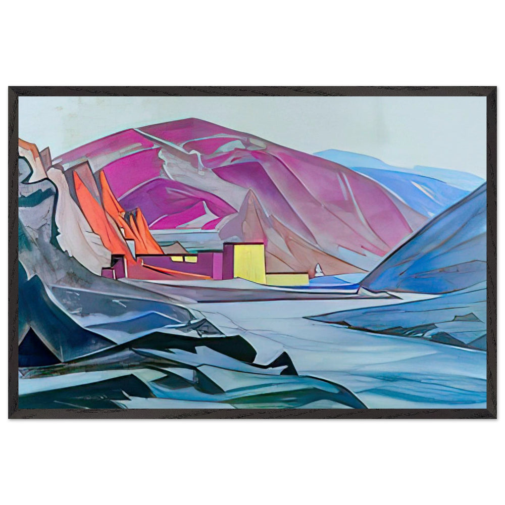 Sharugen Monastery by Nicholas Roerich, framed poster