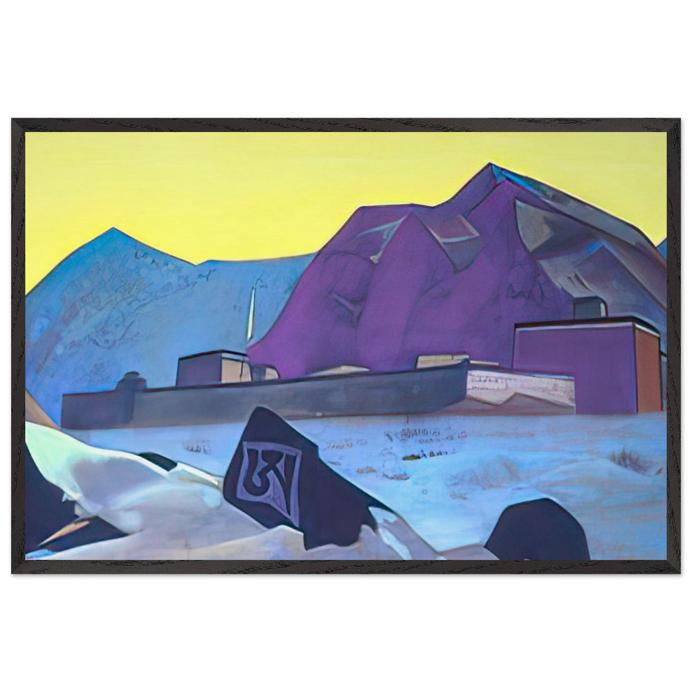Sharugen Monastery by Nicholas Roerich, framed poster