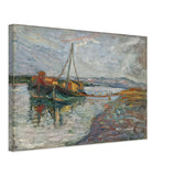 Ships down the Sava by Nadezda Petrovic, canvas