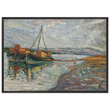 Ships down the Sava by Nadezda Petrovic, framed poster, view 3