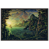 Ships by Konstantin Bogaevsky, framed poster