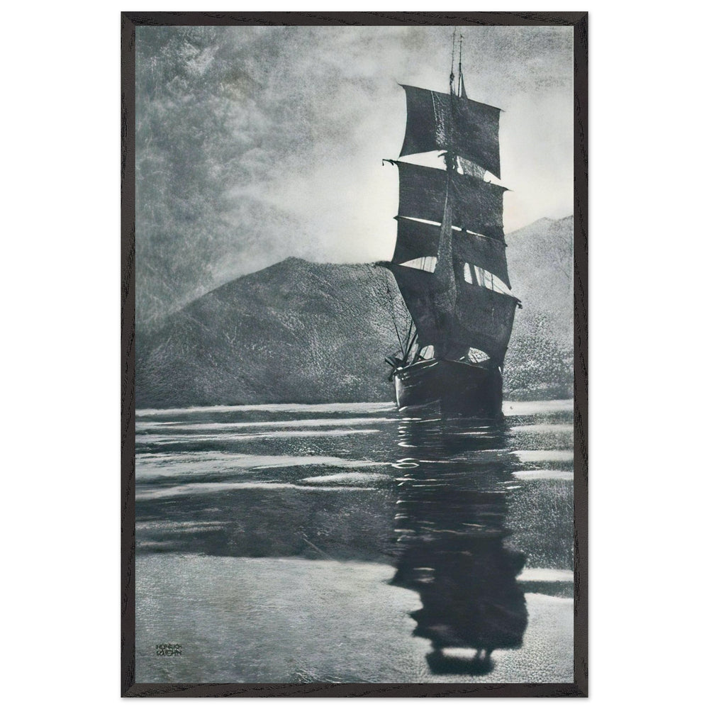 Sicilianische Brigg by Heinrich Kuhn, framed poster