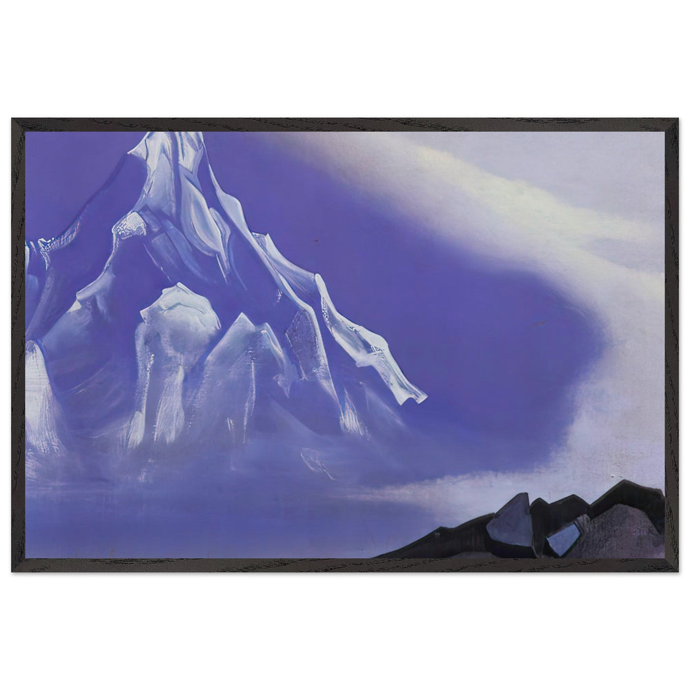 Silvery Realm by Nicholas Roerich, framed poster