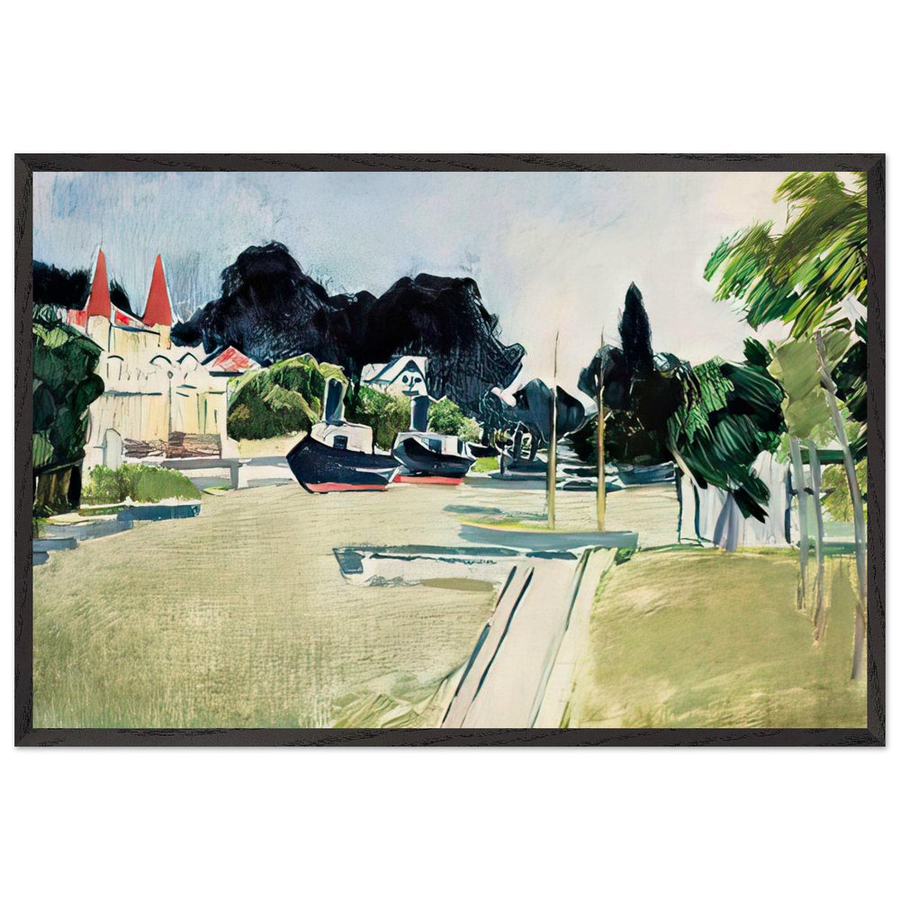 Siofok 1920 by Vaszary János, framed poster