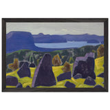 Sketch for Ladoga series by Nicholas Roerich, framed poster, view 2