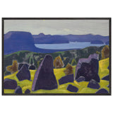 Sketch for Ladoga series by Nicholas Roerich, framed poster, view 3