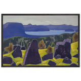 Sketch for Ladoga series by Nicholas Roerich, framed poster