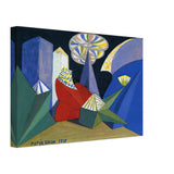 Sketch for the Ballet Fireworks Feu d artifice by Giacomo Balla, canvas, view 2