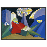 Sketch for the Ballet Fireworks Feu d artifice by Giacomo Balla, framed poster, view 3