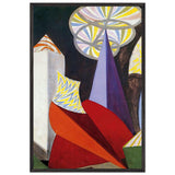 Sketch for the Ballet Fireworks Feu d'artifice by Giacomo Balla, framed poster