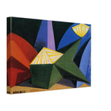 Sketch for the Ballet Fireworks by Giacomo Balla, canvas, view 2