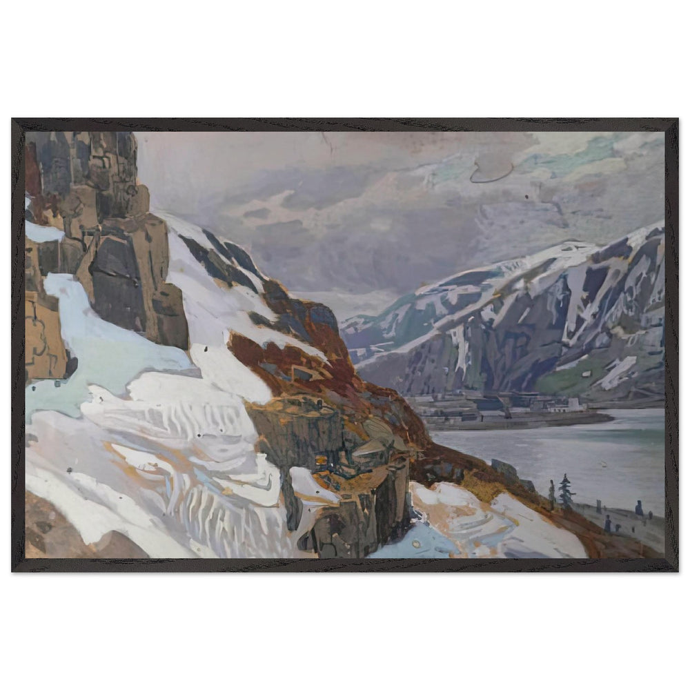 Sketch made by travelling in Italy and Switzerland by Nicholas Roerich, framed poster