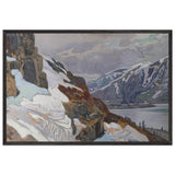 Sketch made by travelling in Italy and Switzerland by Nicholas Roerich, framed poster