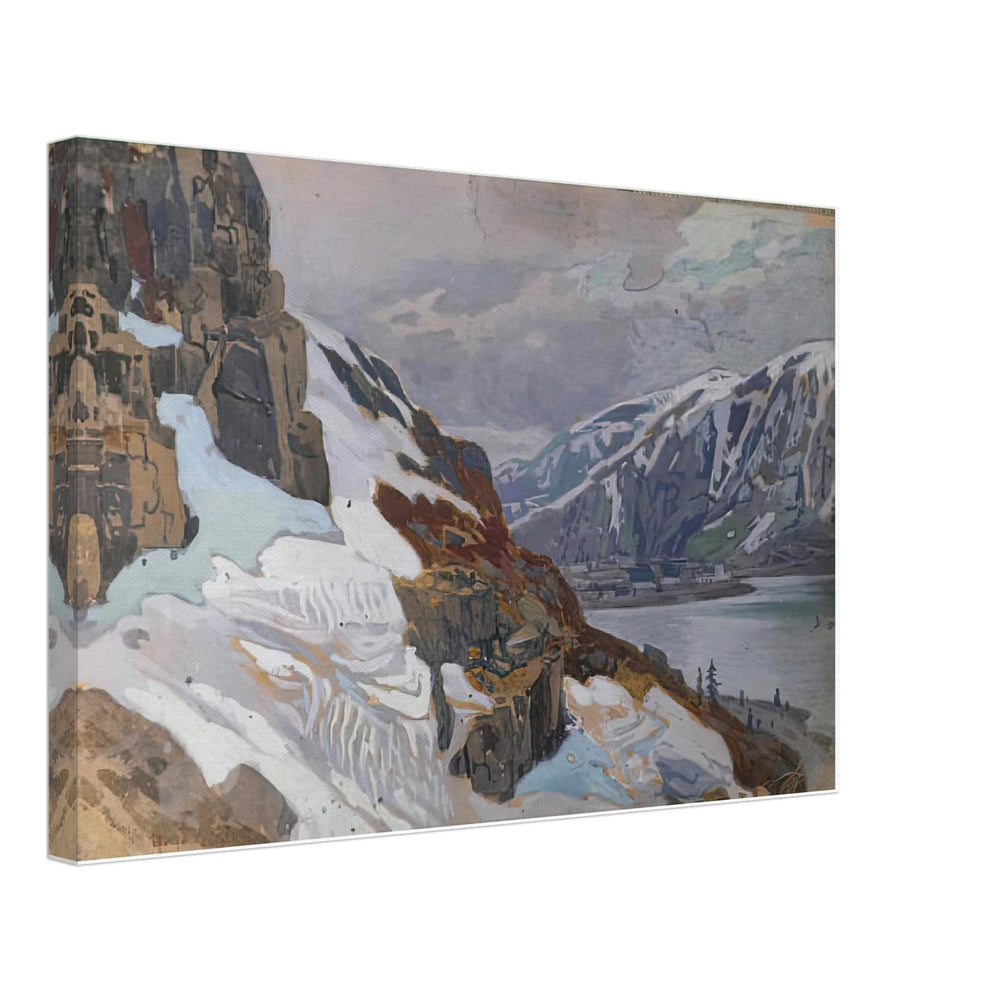Sketch made by travelling in Italy and Switzerland by Nicholas Roerich, canvas