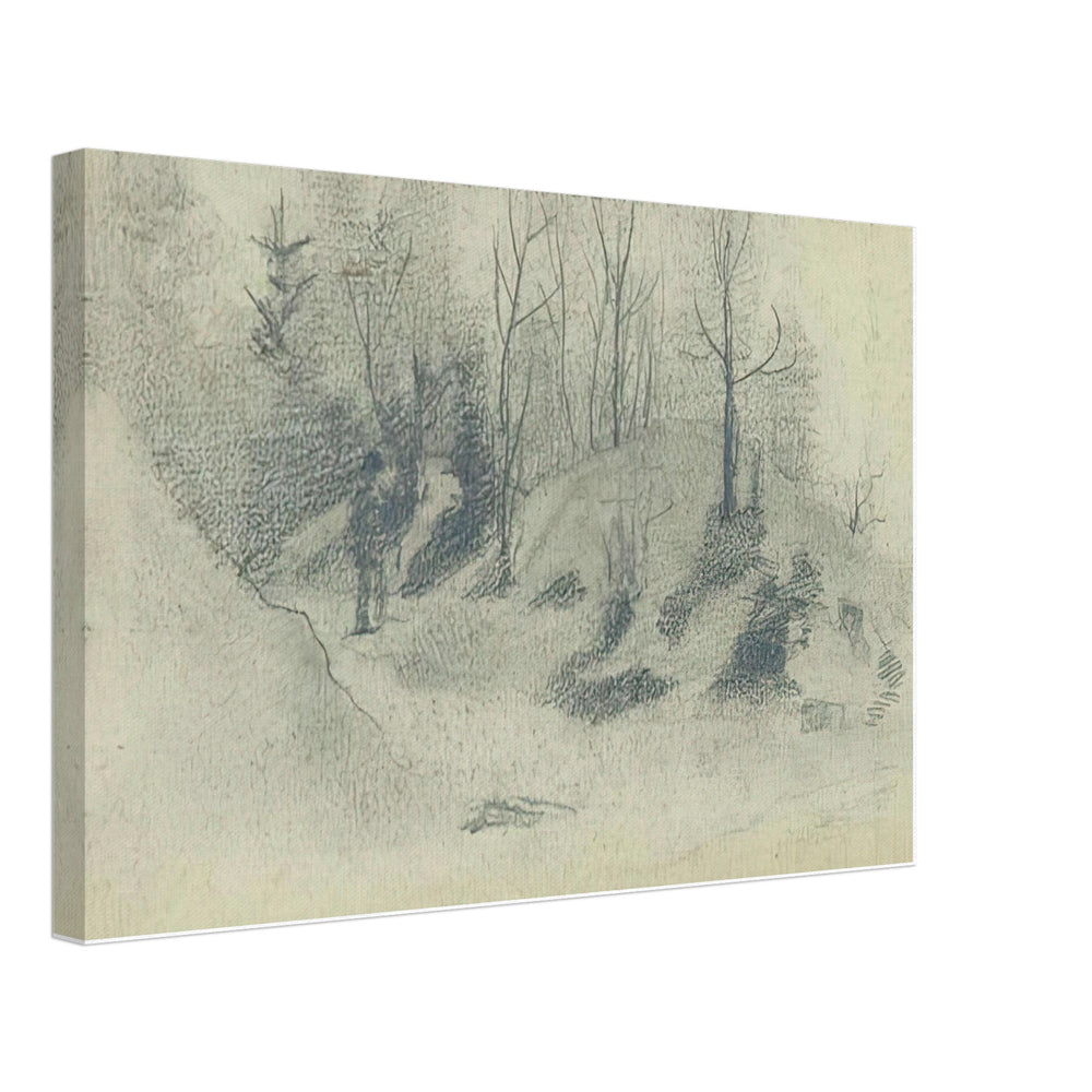 Sketch of Countryside by Nicholas Roerich, canvas