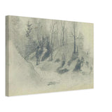 Sketch of Countryside by Nicholas Roerich, canvas