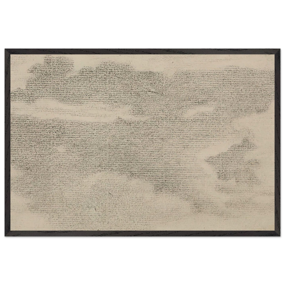 Sketch of Landscape and Clouds by Nicholas Roerich, framed poster