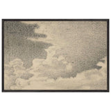 Sketch of Landscape and Clouds by Nicholas Roerich, framed poster