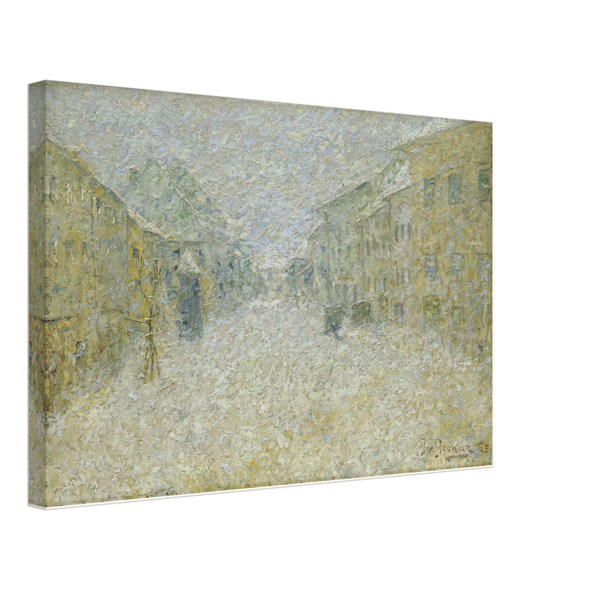 Škofja Loka in the Snow by Ivan Grohar, canvas