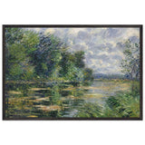Small Arm of the Seine Near Connelle by Gustave Loiseau, framed poster