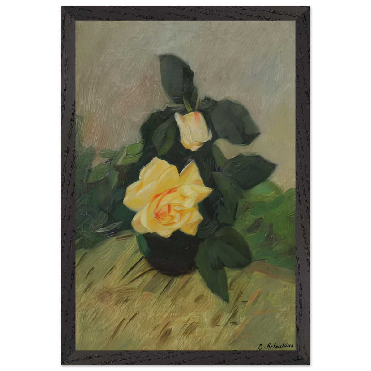 Small Bouquet of Roses by Constantin Artachino, framed poster, view 2