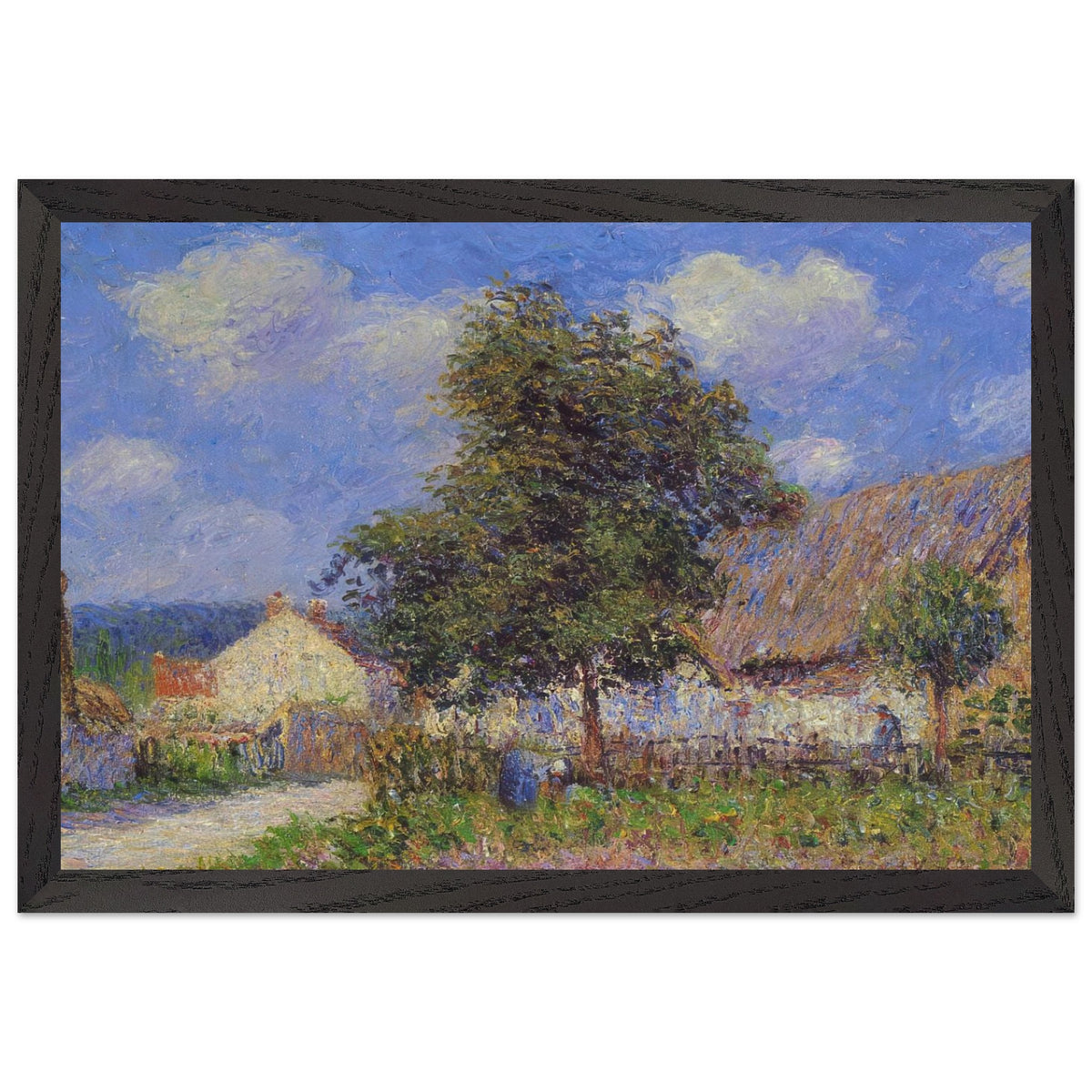 Small Farm at Vaudreuil by Gustave Loiseau, framed poster, view 2