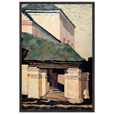 Smolensk. The Porch of the Convent by Nicholas Roerich, framed poster