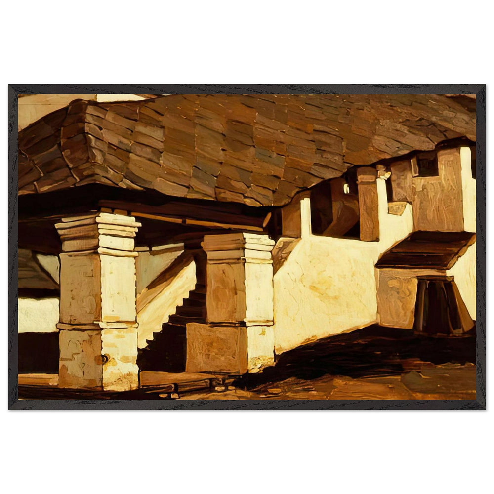 Smolensk. The Porch of the Convent by Nicholas Roerich, framed poster
