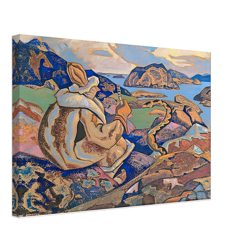 Snakes Facing (Whisperer a Serpent) by Nicholas Roerich, canvas