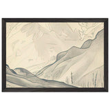 Solang Valley by Nicholas Roerich, framed poster, view 2