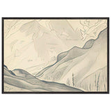 Solang Valley by Nicholas Roerich, framed poster, view 3