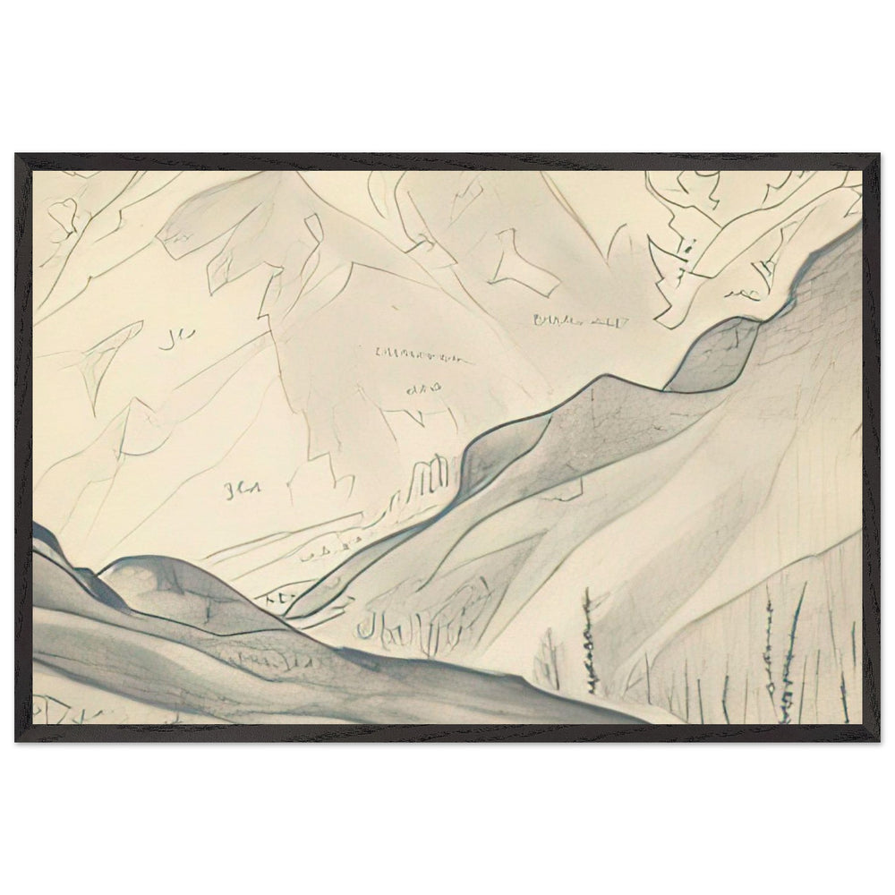Solang Valley by Nicholas Roerich, framed poster