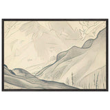 Solang Valley by Nicholas Roerich, framed poster