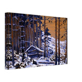 Solveig Song (Hut in the Forest) by Nicholas Roerich, canvas, view 2