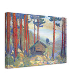 Solveig Song, Hut in the Forest by Nicholas Roerich, canvas, view 2